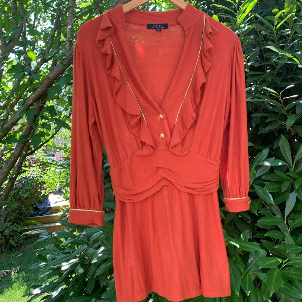 T-Bags Orange Blouse